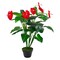 Northlight Potted Tropical Artificial Anthurium Plant in Pot - 41"